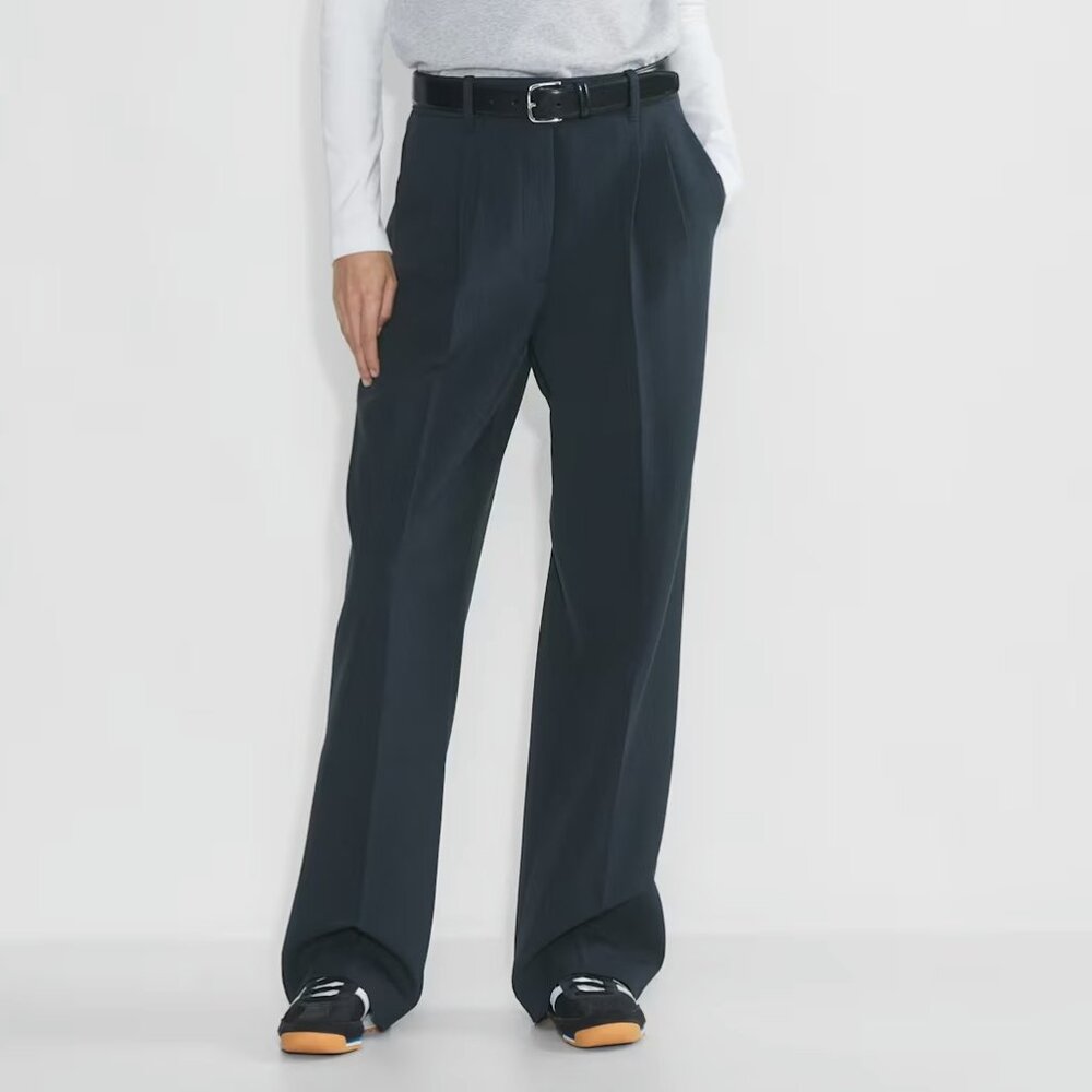 Aritzia The Effortless Pant (Re)ssential, Navy, Sz 10, New Without Tags